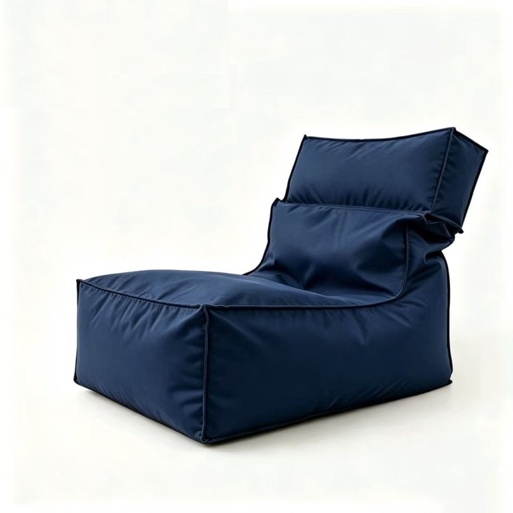 Navy Folded Beach Bean Bag Chair - Folded Beach Bean Bag Chair Manufacturer & China Factory