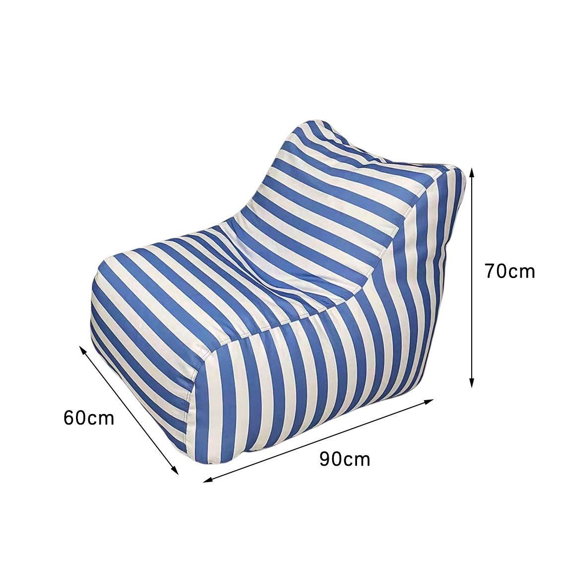 Children Stripe Bean Bag Chair No.5 detail 2