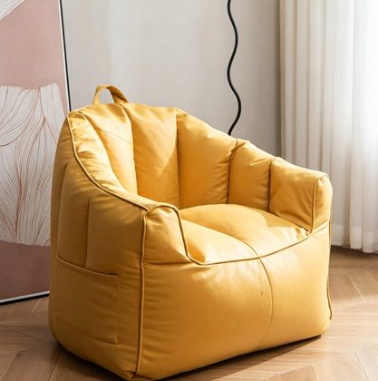 Orange Lounge Bean Bag Chair